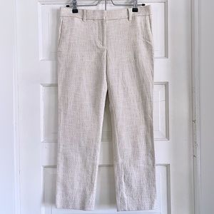 Ann Taylor Petite Tweed Mid Rise Cropped Pants